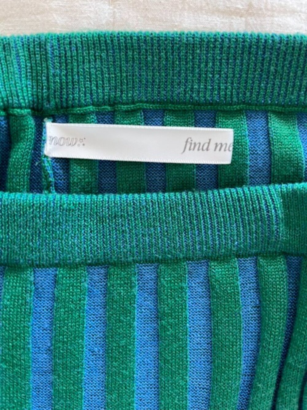 Nuuly x Find Me Now Colorblock Knit Midi Skirt | Size Medium - Picture 8 of 10